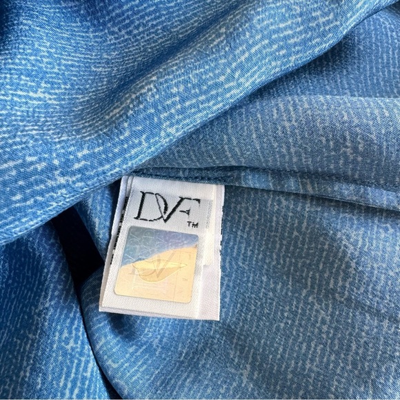 Diane Von Fürstenberg DVF Silk Knee Length Belted Shirt Dress Size 8 - Picture 9 of 11